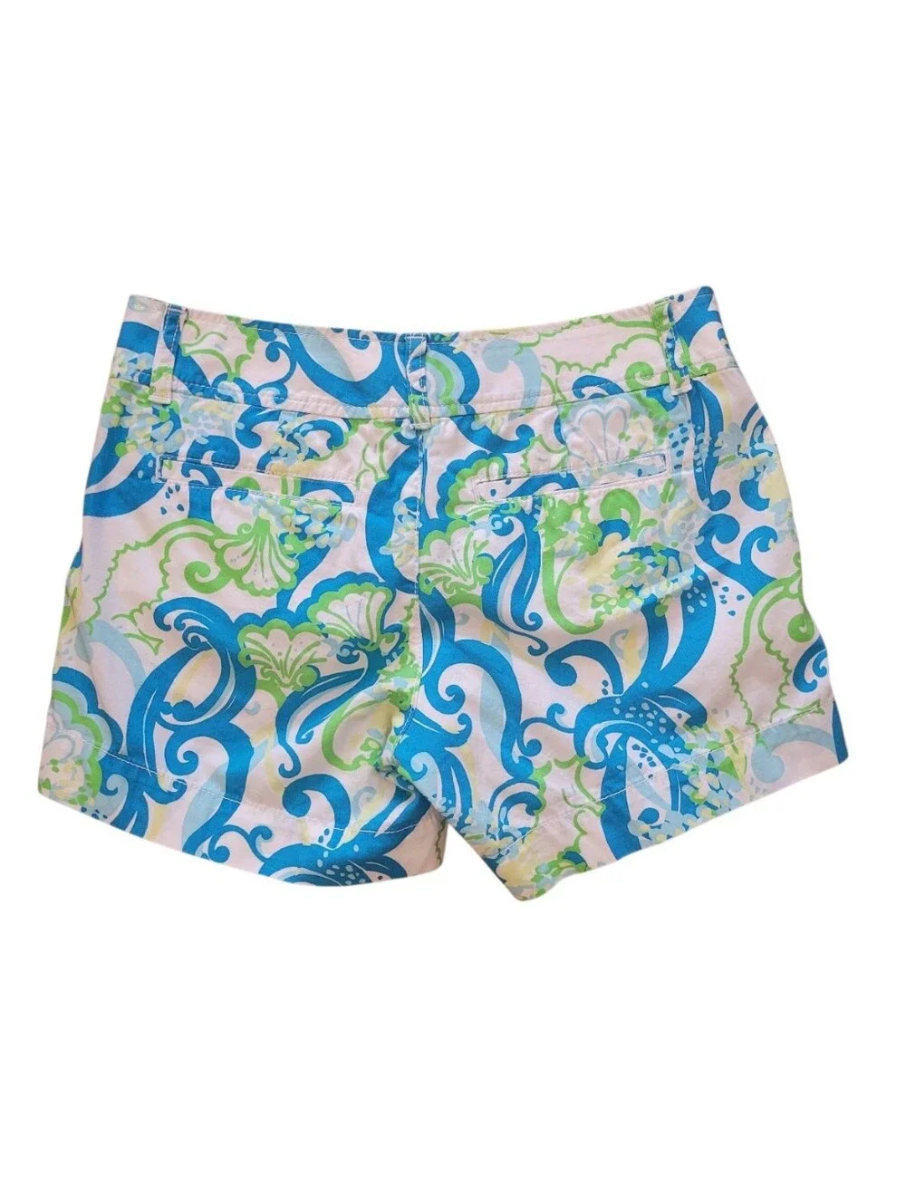 Lilly Pulitzer Blue & Green Callahan Chino Short Size‎ 00